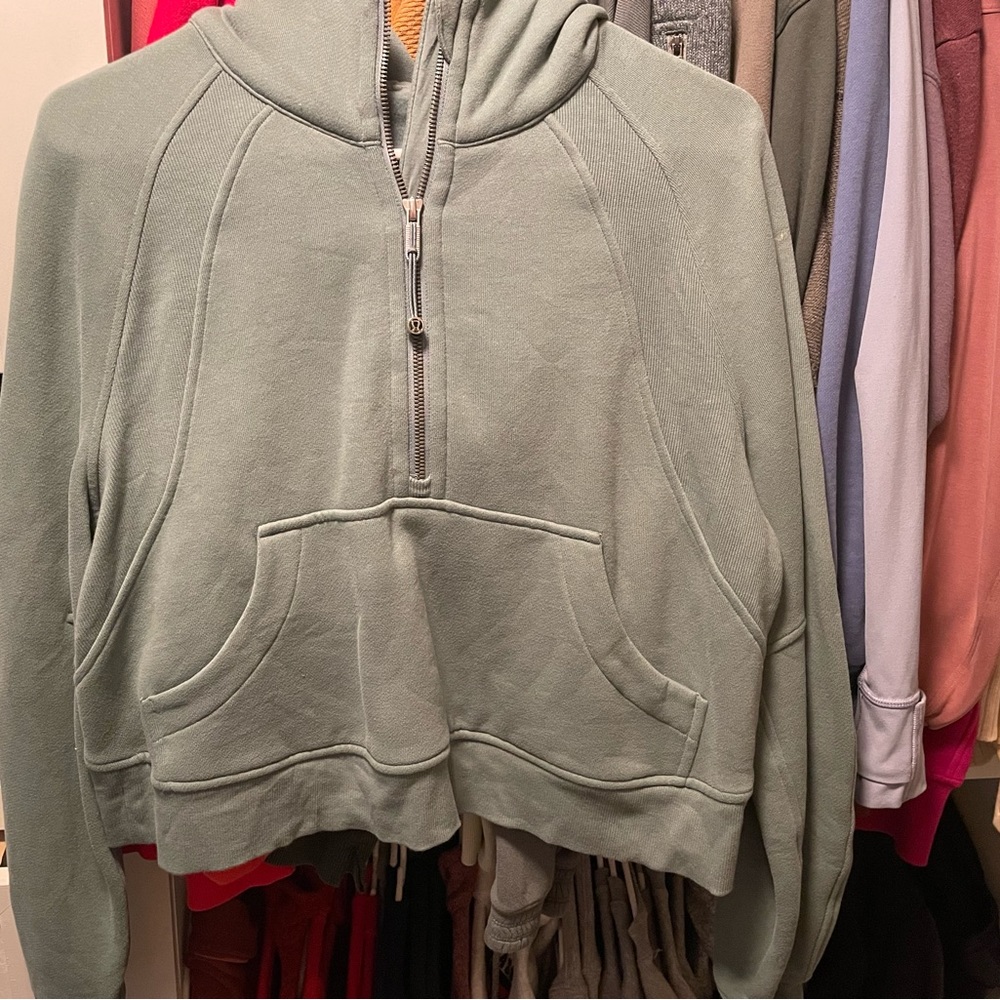 Lululemon scuba 1/2 zip - xs/s - tidewater teal